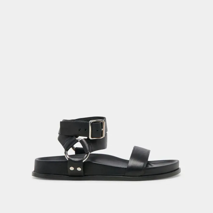 Sandals Shop Dolce Vita Gilda Sandals Black Leather Black Leather