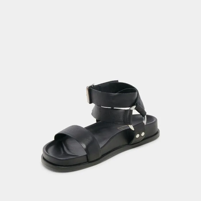 Sandals Shop Dolce Vita Gilda Sandals Black Leather Black Leather