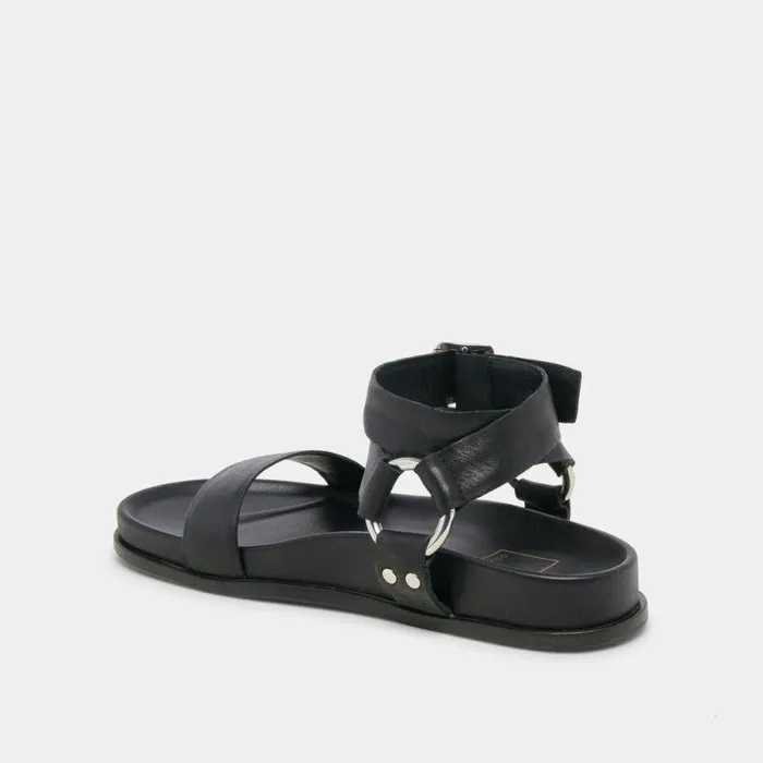 Sandals Shop Dolce Vita Gilda Sandals Black Leather Black Leather