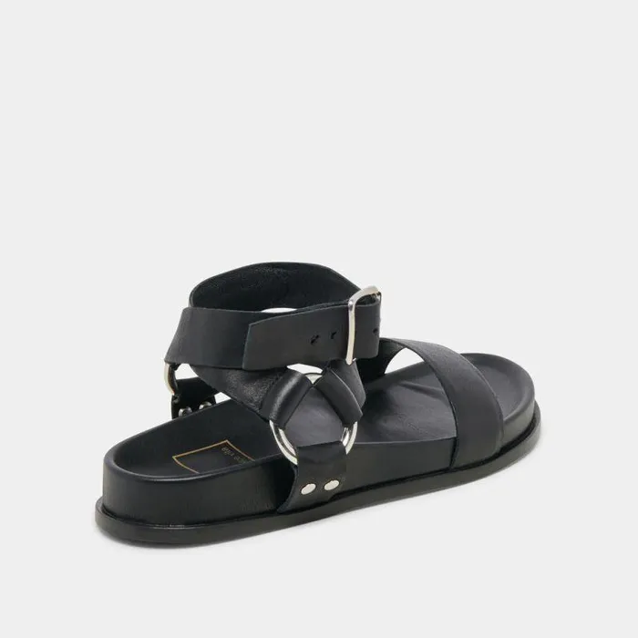 Sandals Shop Dolce Vita Gilda Sandals Black Leather Black Leather