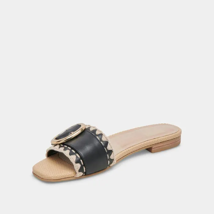 Sandals Shop Dolce Vita Grecia Sandals Black Leather Black Leather