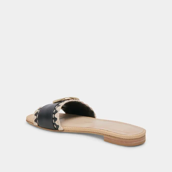 Sandals Shop Dolce Vita Grecia Sandals Black Leather Black Leather