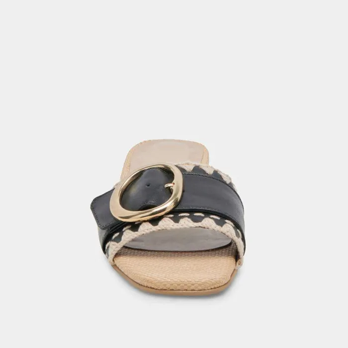Sandals Shop Dolce Vita Grecia Sandals Black Leather Black Leather