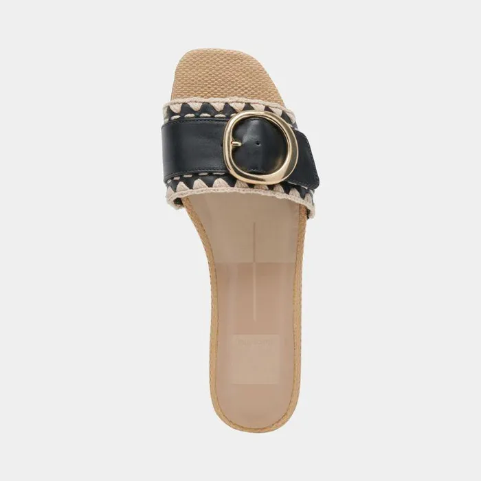 Sandals Shop Dolce Vita Grecia Sandals Black Leather Black Leather