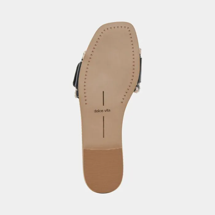 Sandals Shop Dolce Vita Grecia Sandals Black Leather Black Leather