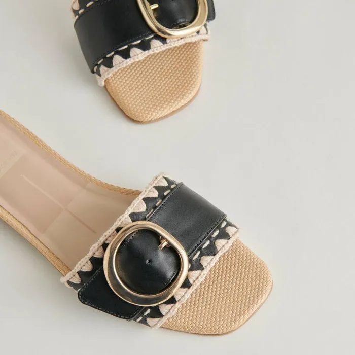 Sandals Shop Dolce Vita Grecia Sandals Black Leather Black Leather
