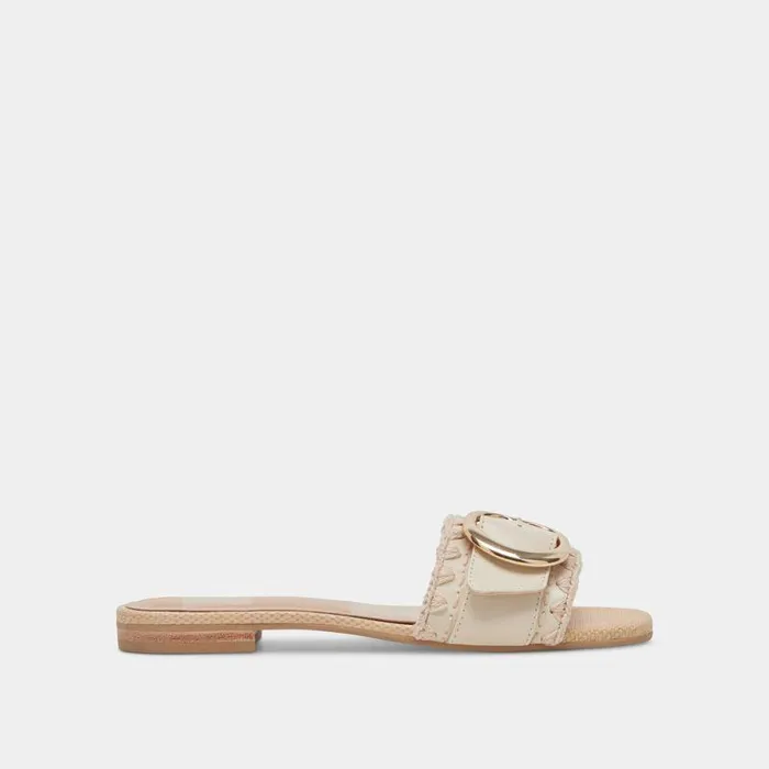 Sandals Shop Dolce Vita Grecia Sandals Ivory Leather Ivory
