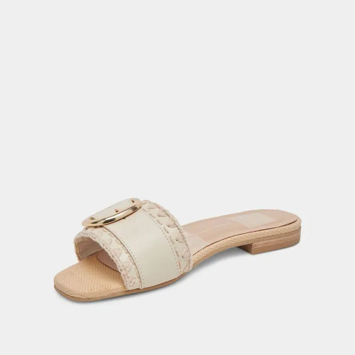 Sandals Shop Dolce Vita Grecia Sandals Ivory Leather Ivory