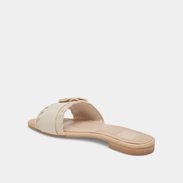 Sandals Shop Dolce Vita Grecia Sandals Ivory Leather Ivory