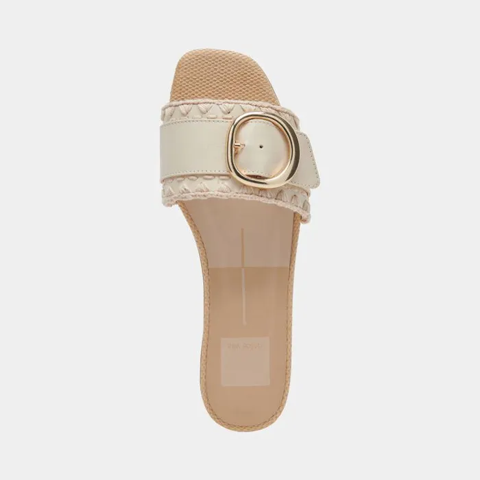 Sandals Shop Dolce Vita Grecia Sandals Ivory Leather Ivory