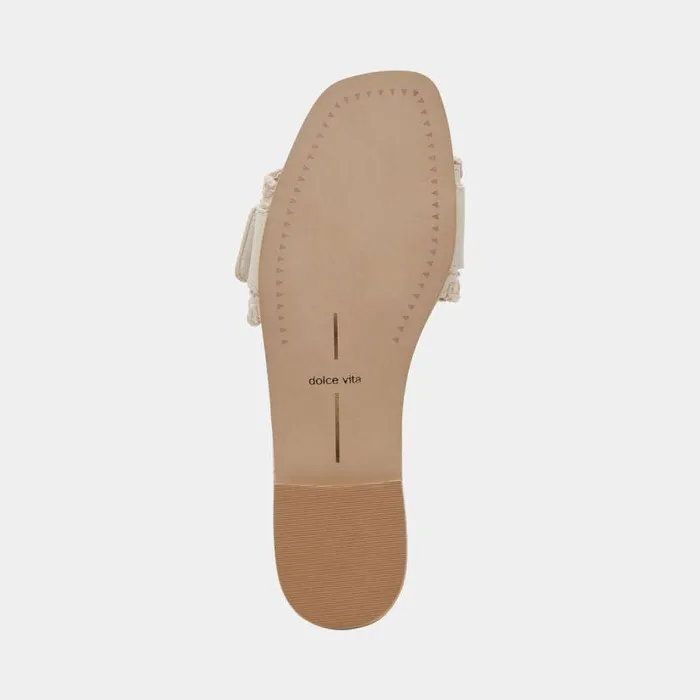 Sandals Shop Dolce Vita Grecia Sandals Ivory Leather Ivory