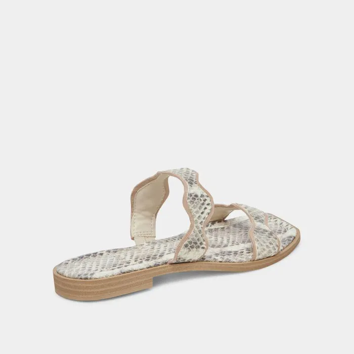 Sandals Shop Dolce Vita Ilva Sandals Grey White Embossed Leather Grey White Embossed Leather