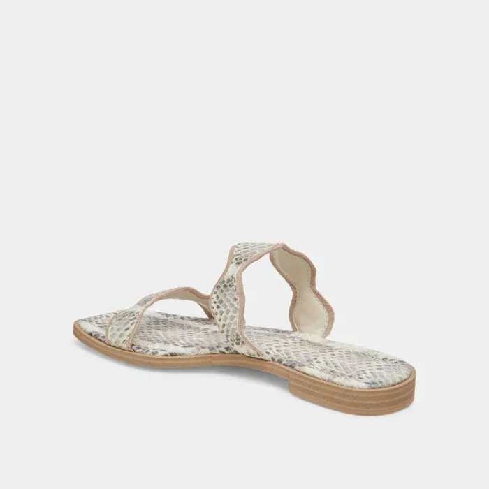 Sandals Shop Dolce Vita Ilva Sandals Grey White Embossed Leather Grey White Embossed Leather