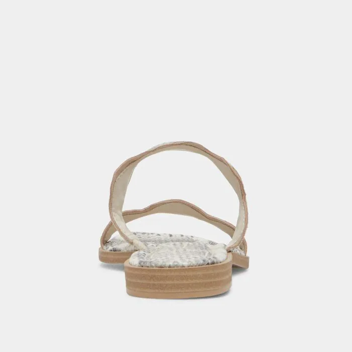 Sandals Shop Dolce Vita Ilva Sandals Grey White Embossed Leather Grey White Embossed Leather