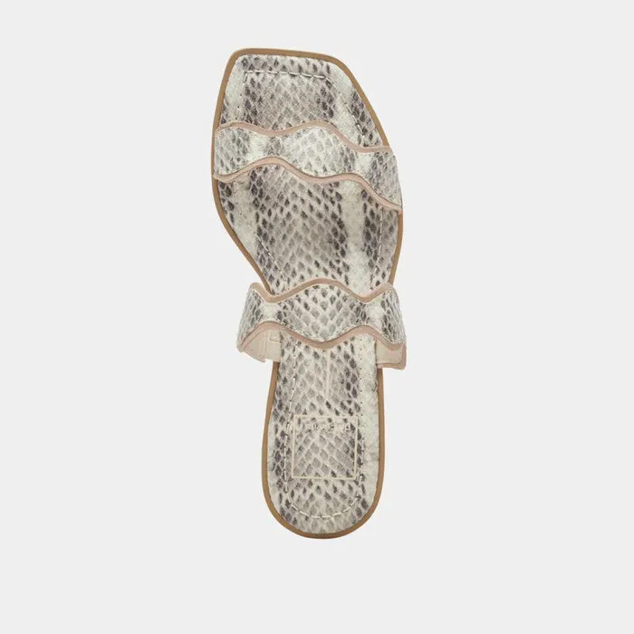 Sandals Shop Dolce Vita Ilva Sandals Grey White Embossed Leather Grey White Embossed Leather