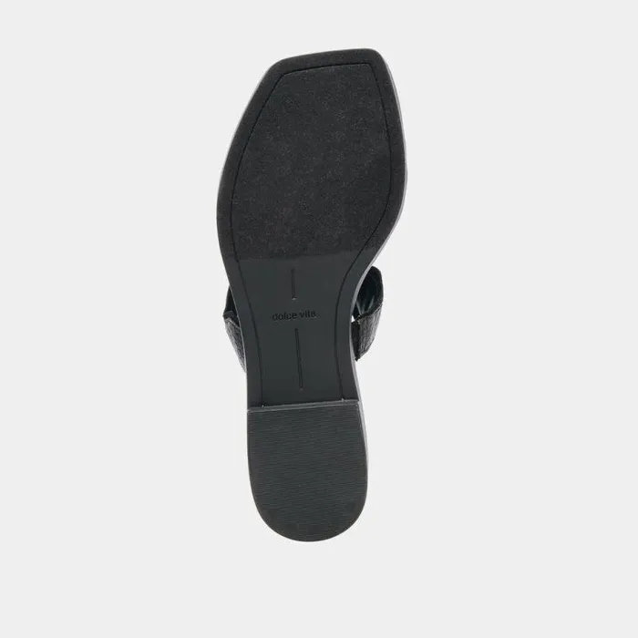 Sandals Shop Dolce Vita Ilva Sandals Onyx Embossed Leather Onyx Embossed Leather