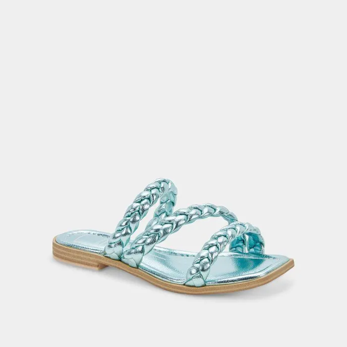 Sandals Shop Dolce Vita Iman Sandals Blue Metallic Stella Blue Metallic Stella