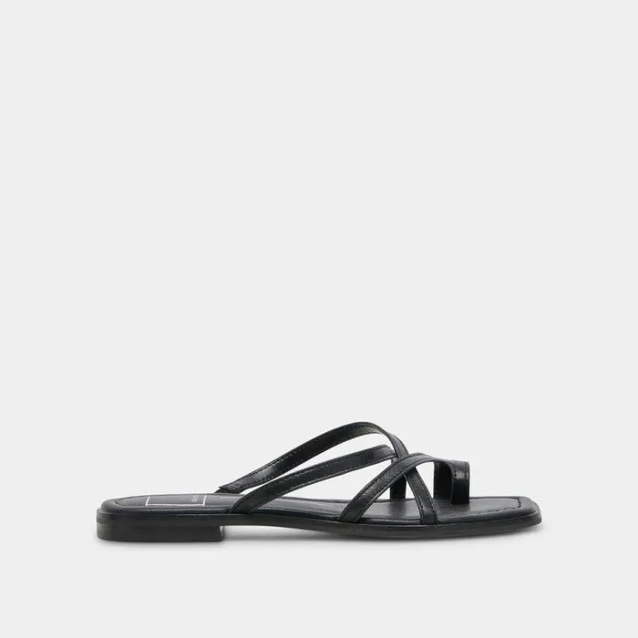 Sandals Shop Dolce Vita Indigo Sandals Black Leather Black Leather