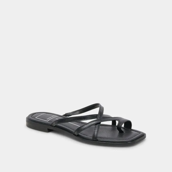 Sandals Shop Dolce Vita Indigo Sandals Black Leather Black Leather