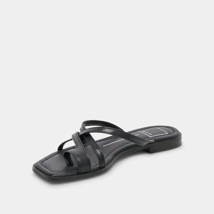 Sandals Shop Dolce Vita Indigo Sandals Black Leather Black Leather