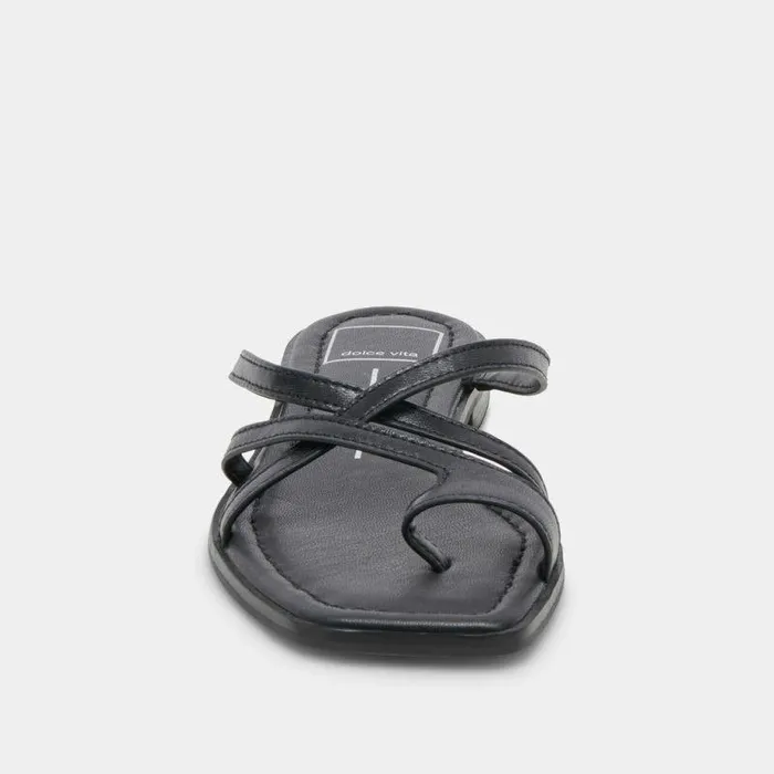 Sandals Shop Dolce Vita Indigo Sandals Black Leather Black Leather