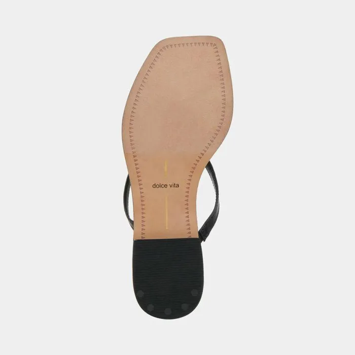 Sandals Shop Dolce Vita Indigo Sandals Black Leather Black Leather