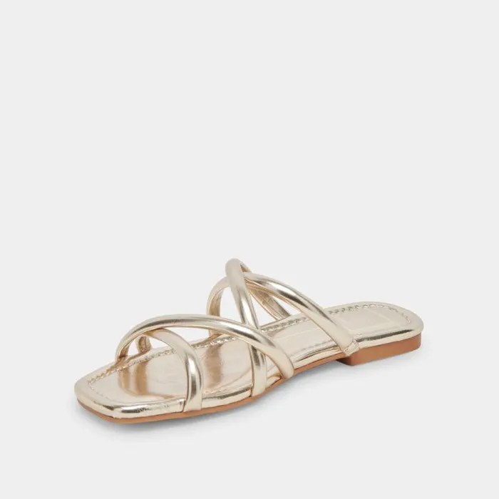 Sandals Shop Dolce Vita Lanza Sandals Light Gold Metallic Stella Light Gold Metallic Stella