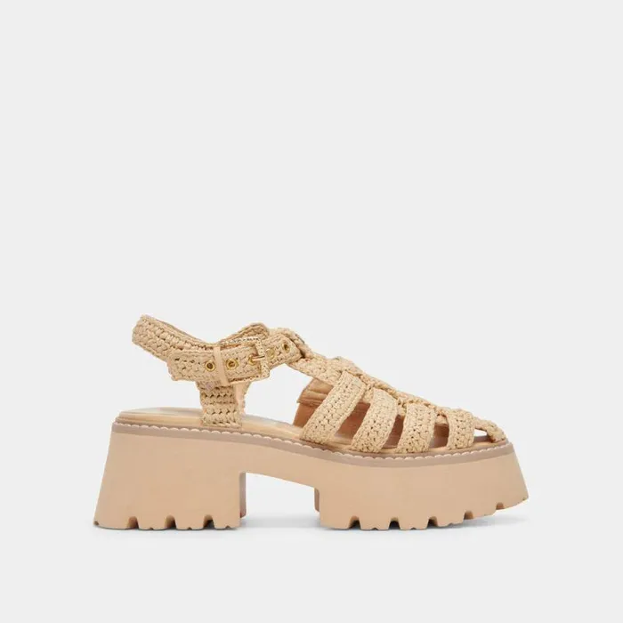 Sandals Shop Dolce Vita Lasly Sandals Natural Knit Natural Knit
