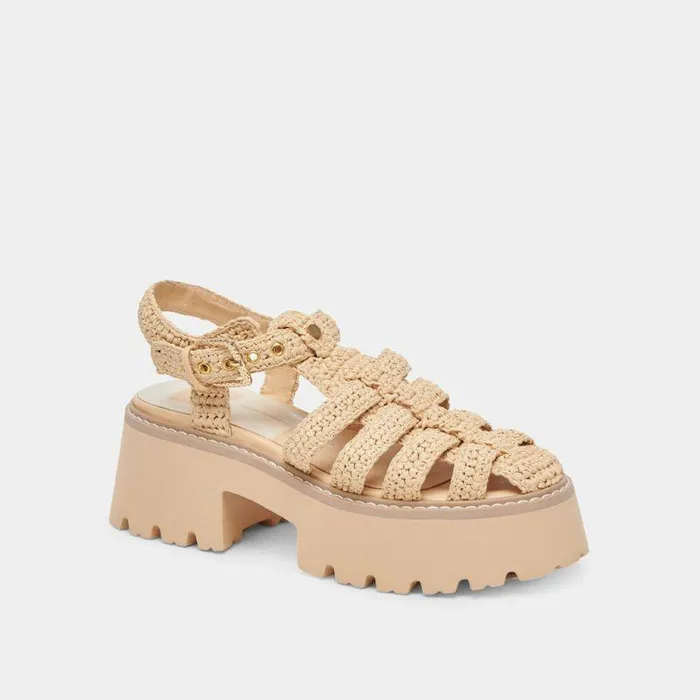 Sandals Shop Dolce Vita Lasly Sandals Natural Knit Natural Knit