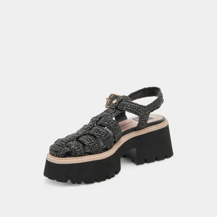 Sandals Shop Dolce Vita Lasly Sandals Onyx Knit Onyx Knit