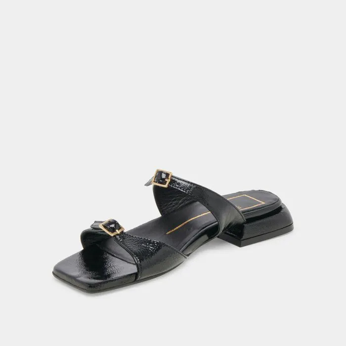 Sandals Shop Dolce Vita Lavern Sandals Midnight Crinkle Patent Midnight Crinkle Patent