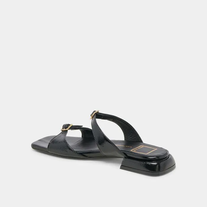 Sandals Shop Dolce Vita Lavern Sandals Midnight Crinkle Patent Midnight Crinkle Patent