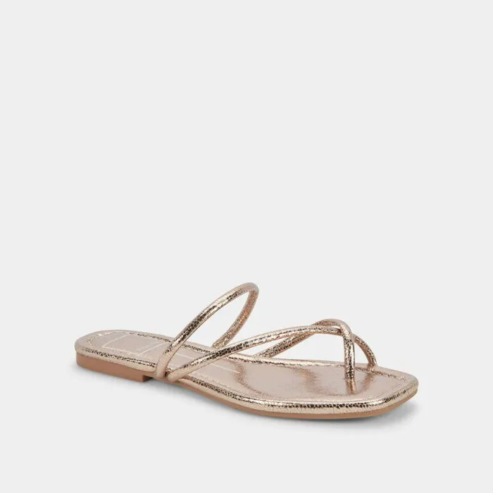 Sandals Shop Dolce Vita Leanna Sandals Dark Gold Cracked Stella Designer Gold Sandals Dark Gold Crackled Stella