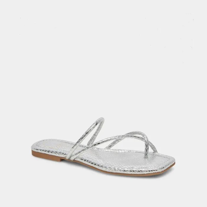 Sandals Shop Dolce Vita Leanna Sandals Silver Embossed Stella Silver Embossed Stella