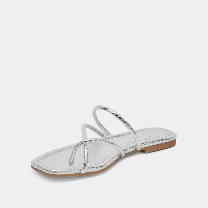 Sandals Shop Dolce Vita Leanna Sandals Silver Embossed Stella Silver Embossed Stella