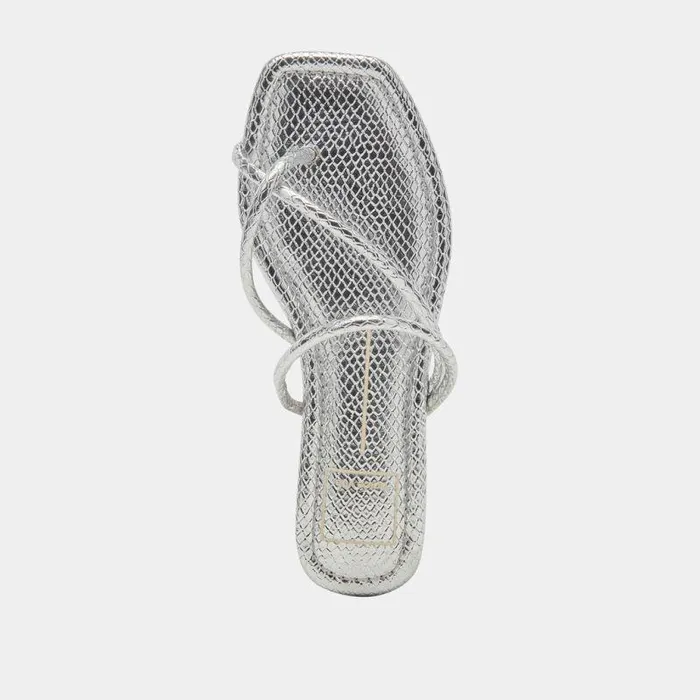 Sandals Shop Dolce Vita Leanna Sandals Silver Embossed Stella Silver Embossed Stella