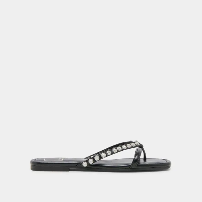 Sandals Shop Dolce Vita Lucca Pearl Sandals Black Pearls Black Pearls