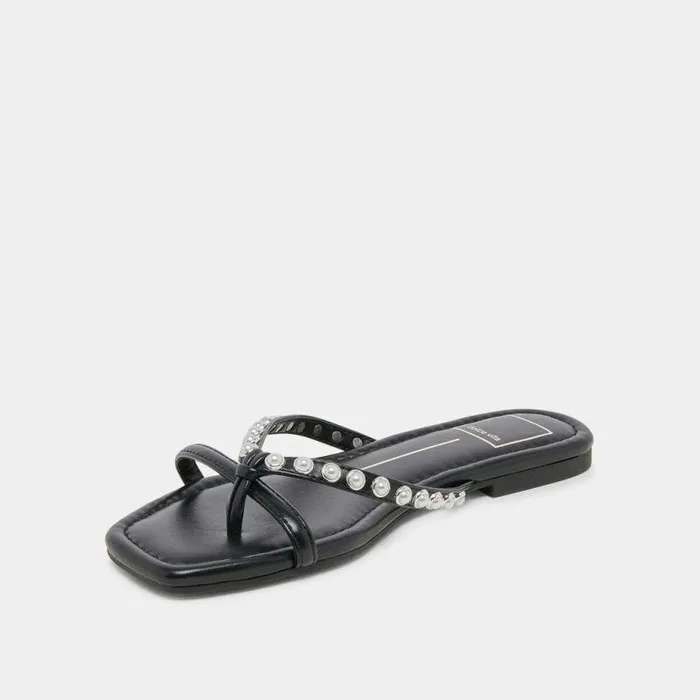 Sandals Shop Dolce Vita Lucca Pearl Sandals Black Pearls Black Pearls