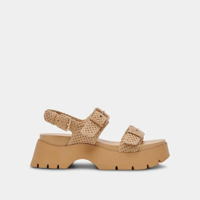 Sandals Shop Dolce Vita Palda Sandals Natural Raffia Natural Raffia