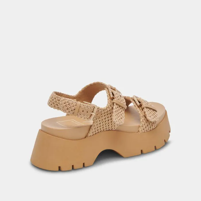 Sandals Shop Dolce Vita Palda Sandals Natural Raffia Natural Raffia