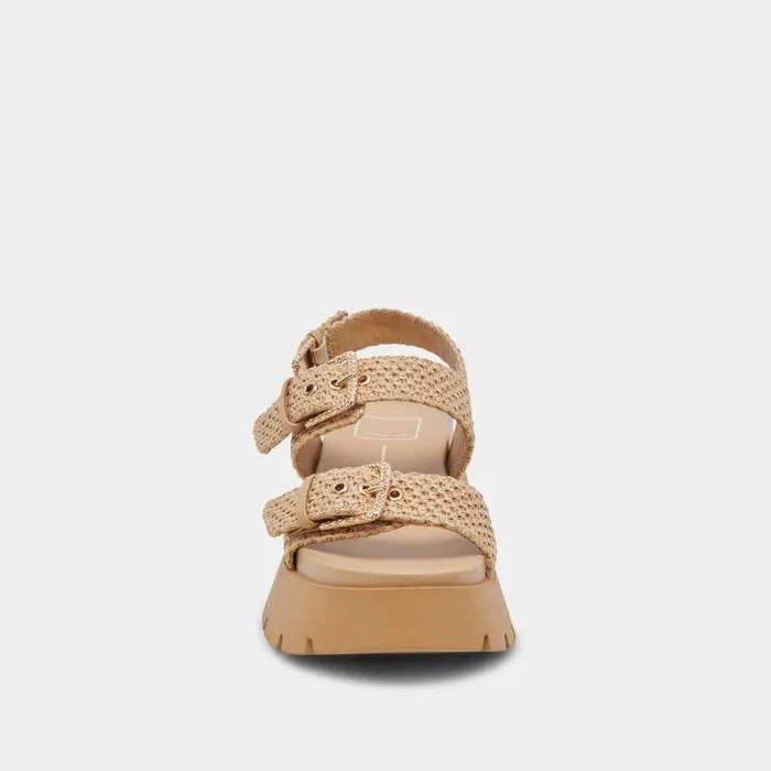 Sandals Shop Dolce Vita Palda Sandals Natural Raffia Natural Raffia
