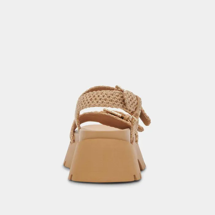 Sandals Shop Dolce Vita Palda Sandals Natural Raffia Natural Raffia