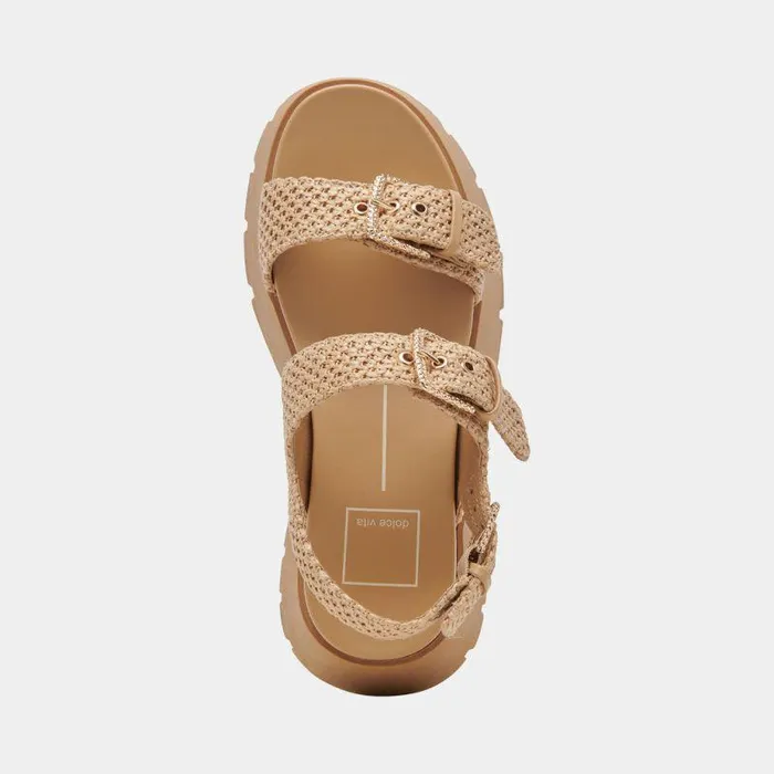 Sandals Shop Dolce Vita Palda Sandals Natural Raffia Natural Raffia