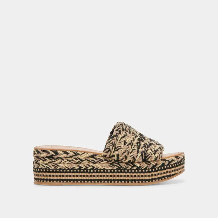 Sandals Shop Dolce Vita Pazli Sandals Black Multi Woven Black Multi Woven
