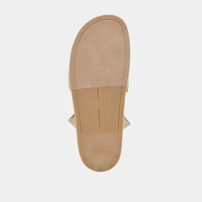 Sandals Shop Dolce Vita Salacy Sandals White Natural Raffia White Natural Raffia