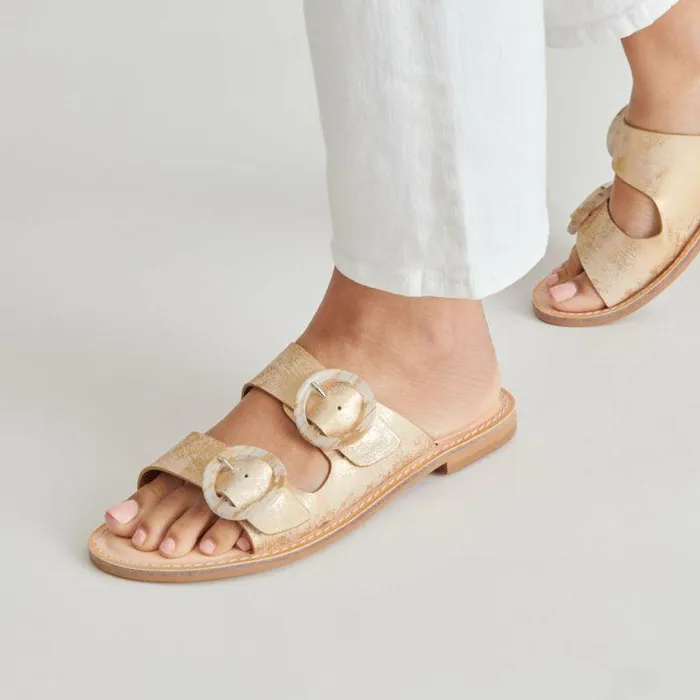 Sandals Shop Dolce Vita Secily Sandals Light Gold Nubuck Light Gold Nubuck