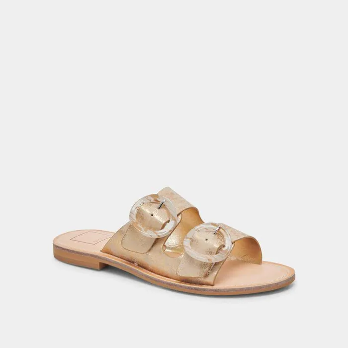 Sandals Shop Dolce Vita Secily Sandals Light Gold Nubuck Light Gold Nubuck