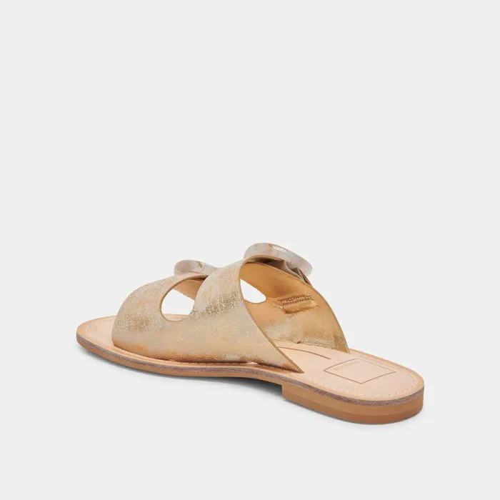 Sandals Shop Dolce Vita Secily Sandals Light Gold Nubuck Light Gold Nubuck