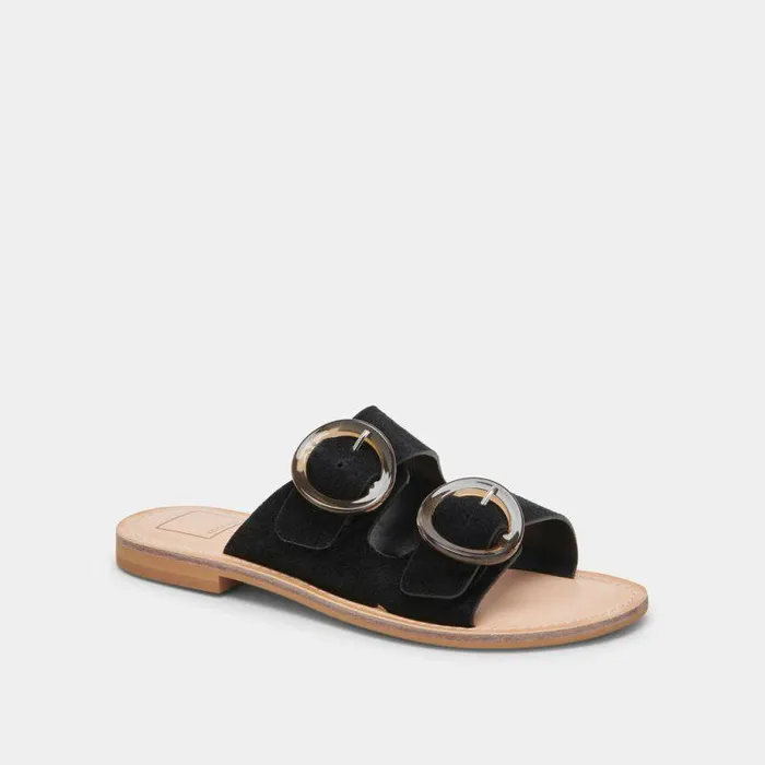 Sandals Shop Dolce Vita Secily Sandals Onyx Suede Onyx Suede