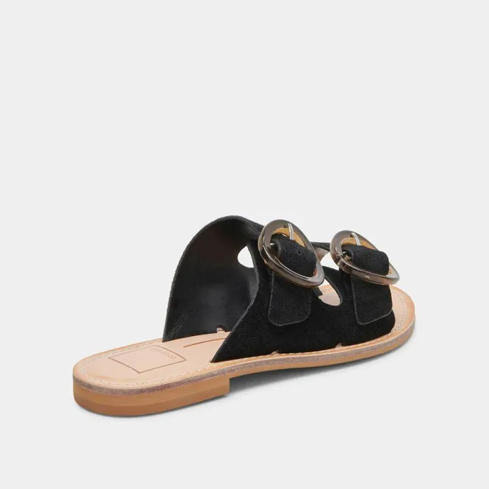 Sandals Shop Dolce Vita Secily Sandals Onyx Suede Onyx Suede